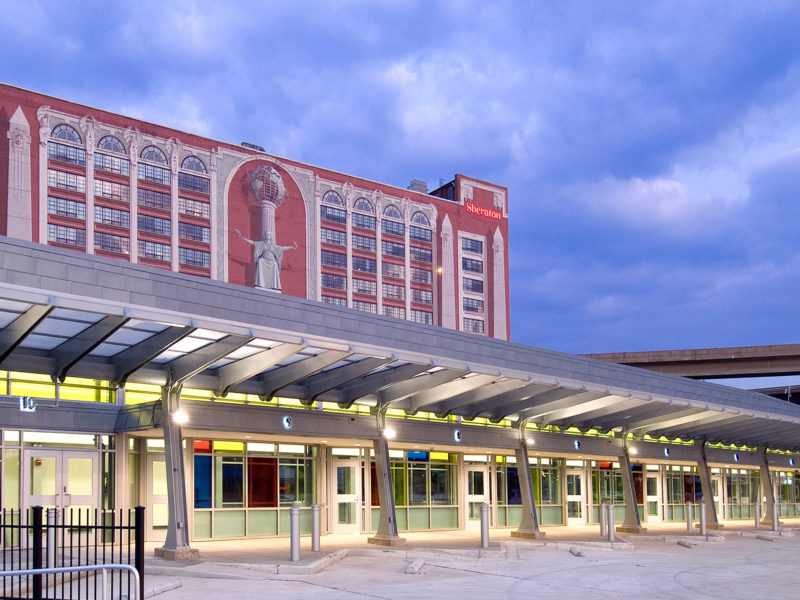 Front of the Gateway Transportation Center