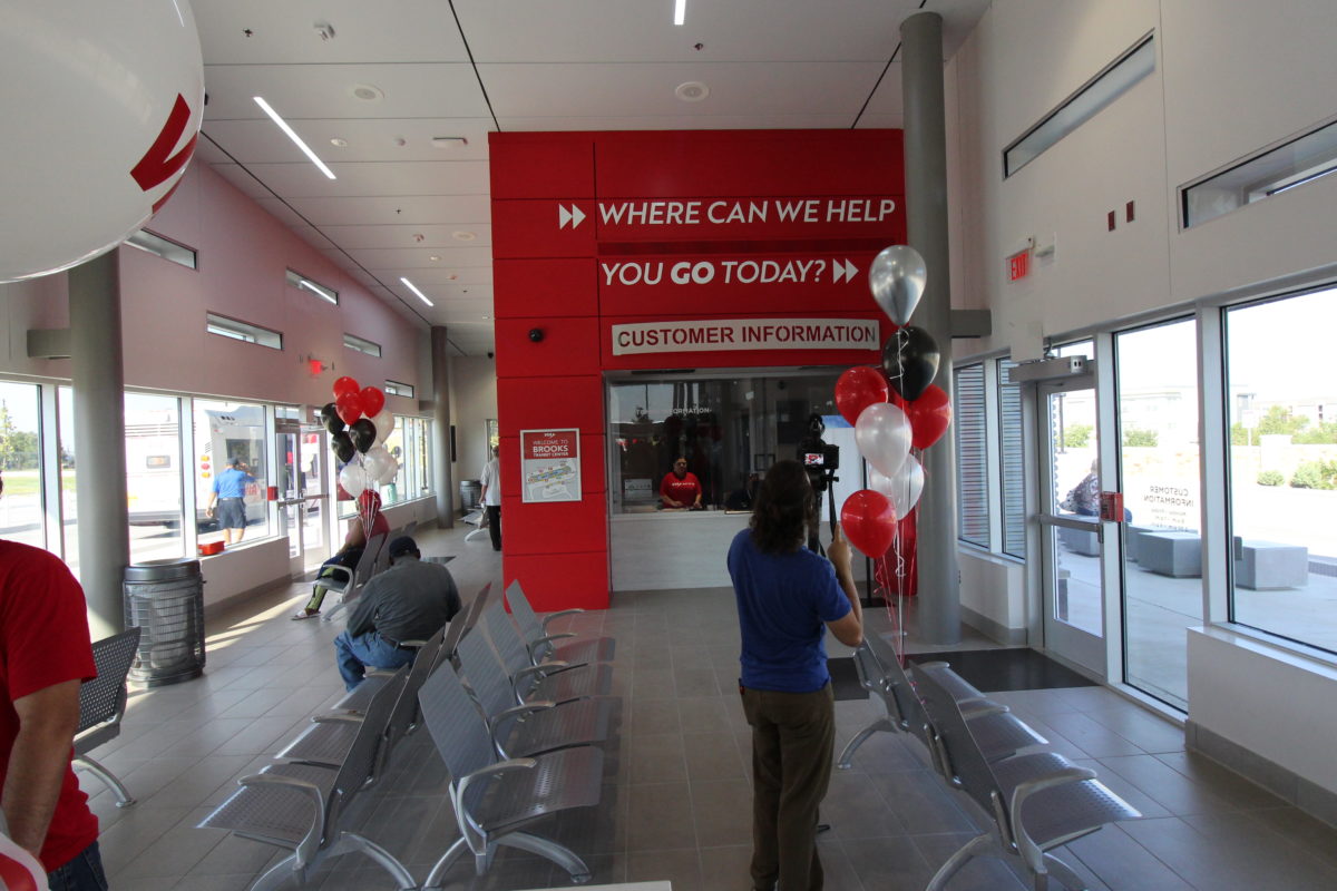 Interior of the Brooks City Base Transit Center