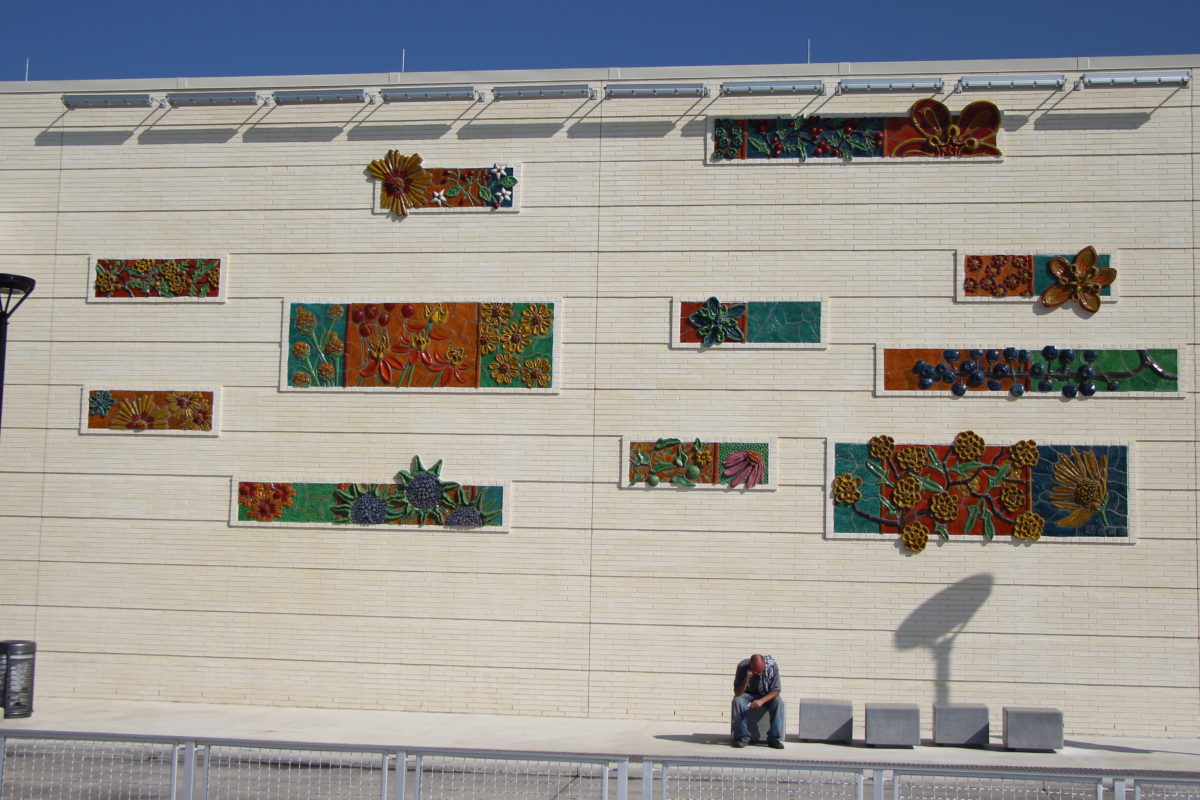 Wall Artwork at Brooks City Base Transit Center