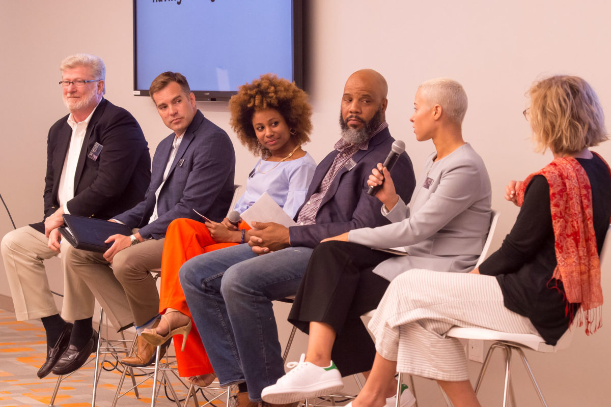 Side image of all panelists