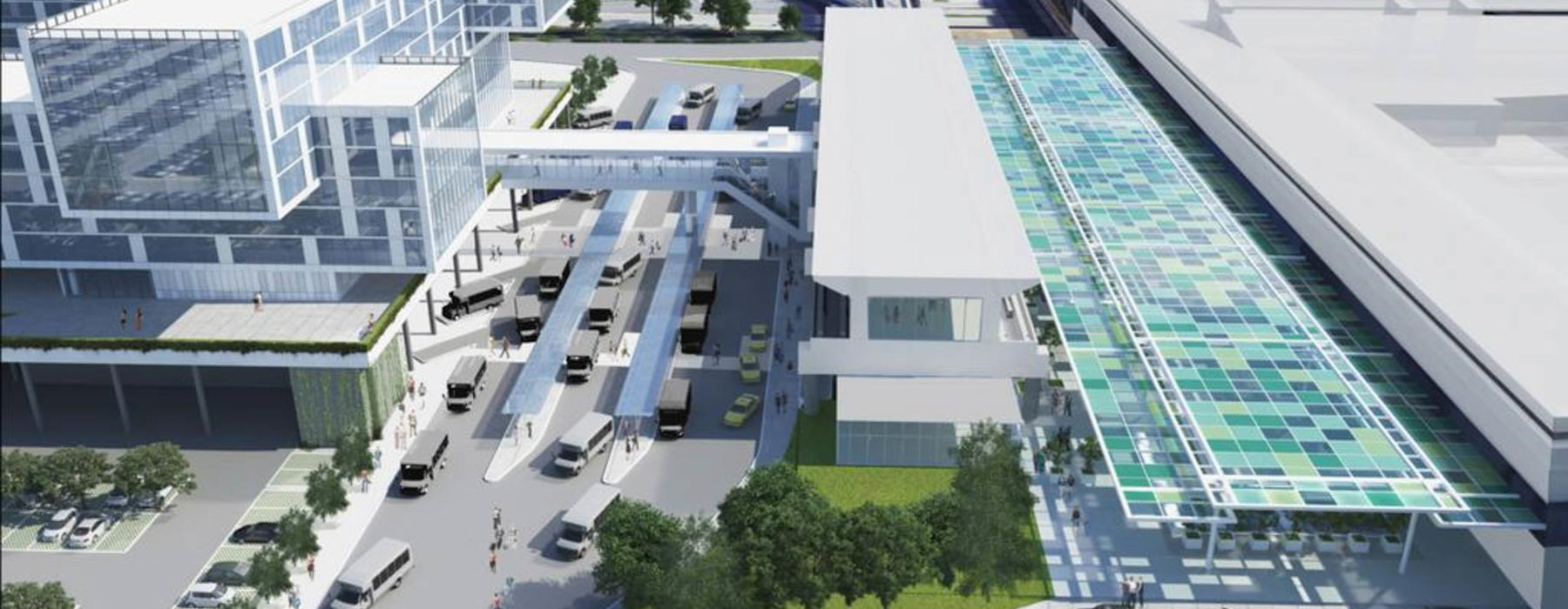Hartsfield-Jackson Atlanta International Airport Welcome Plaza Exterior Rendering