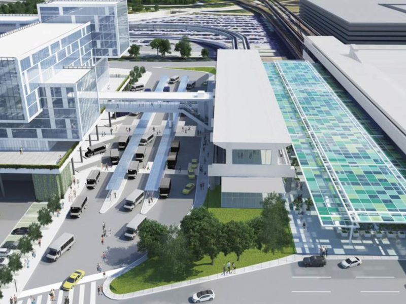 Hartsfield-Jackson Atlanta International Airport Welcome Plaza Exterior Rendering