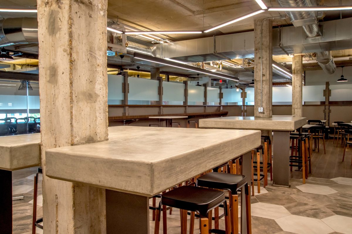 Counter Seating in Cafe of Alberici Office