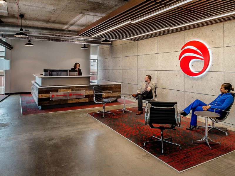 Reception Desk in Alberici Corporate Office
