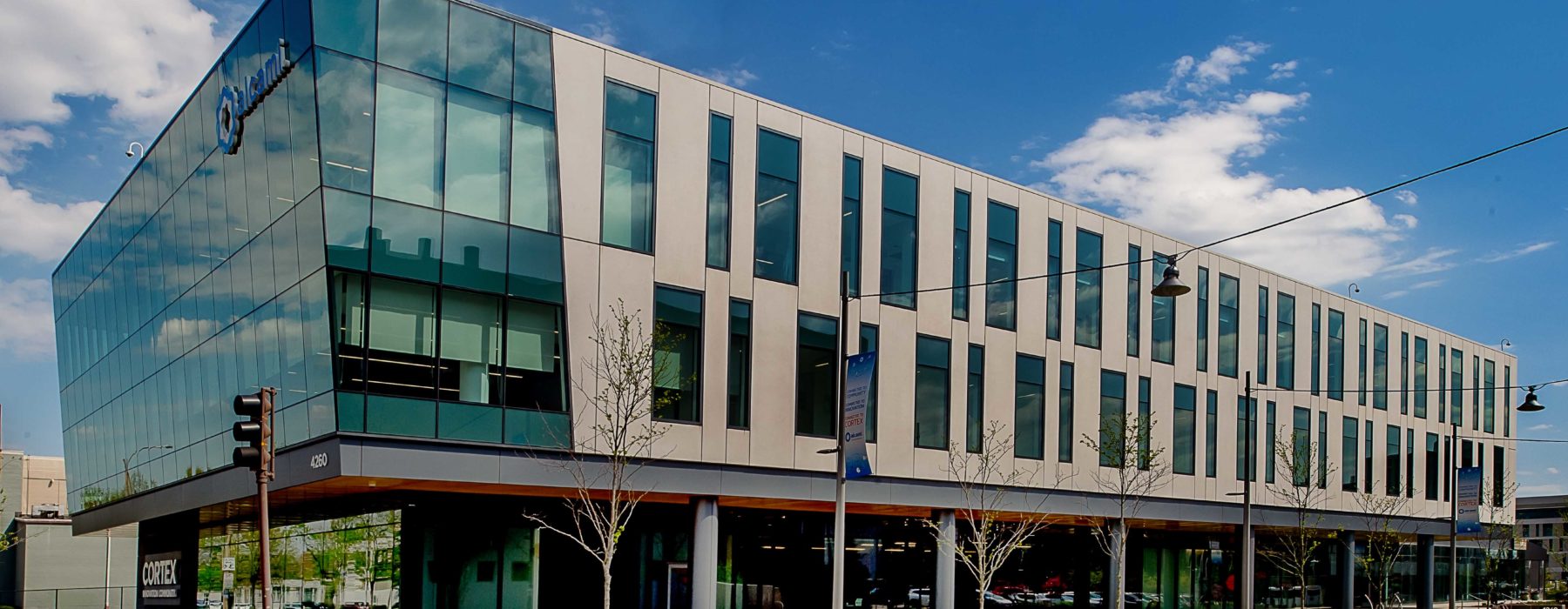 Front of Alcami Analytical Testing Facility