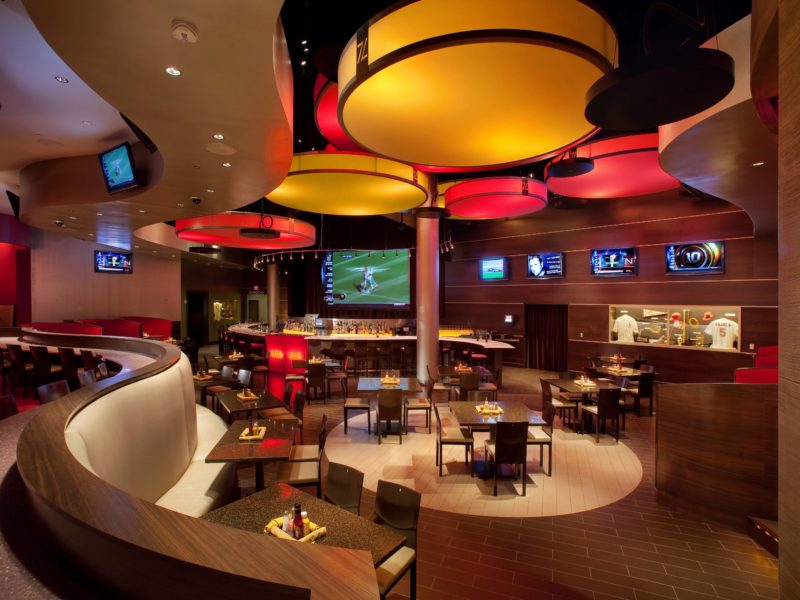 Bar and Dining area in the Sevens Club