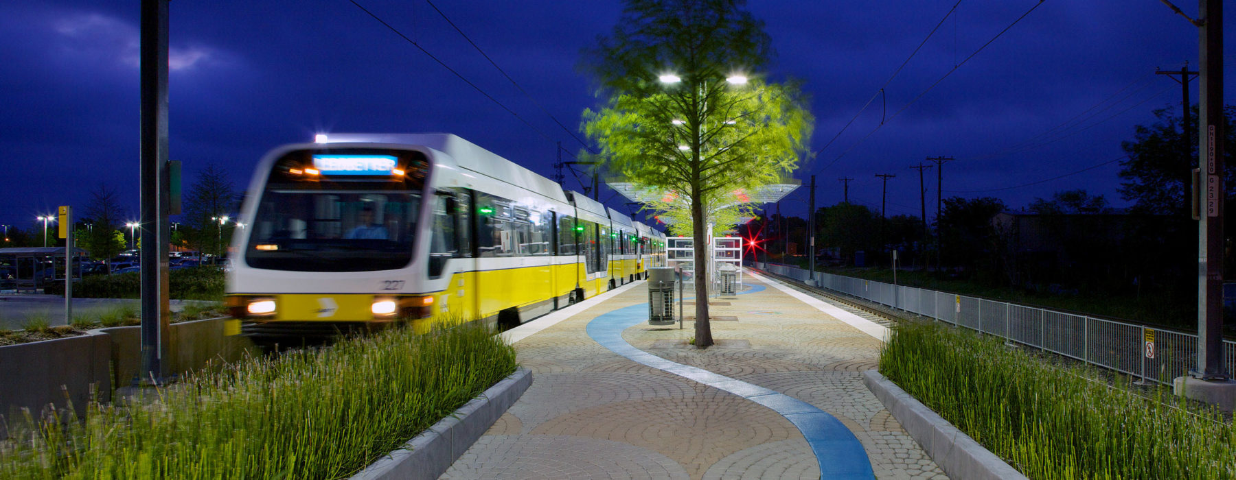 DART Blue Line Station Train