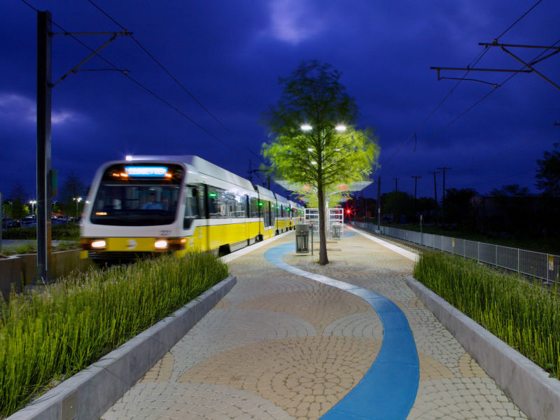 DART Blue Line Station Train