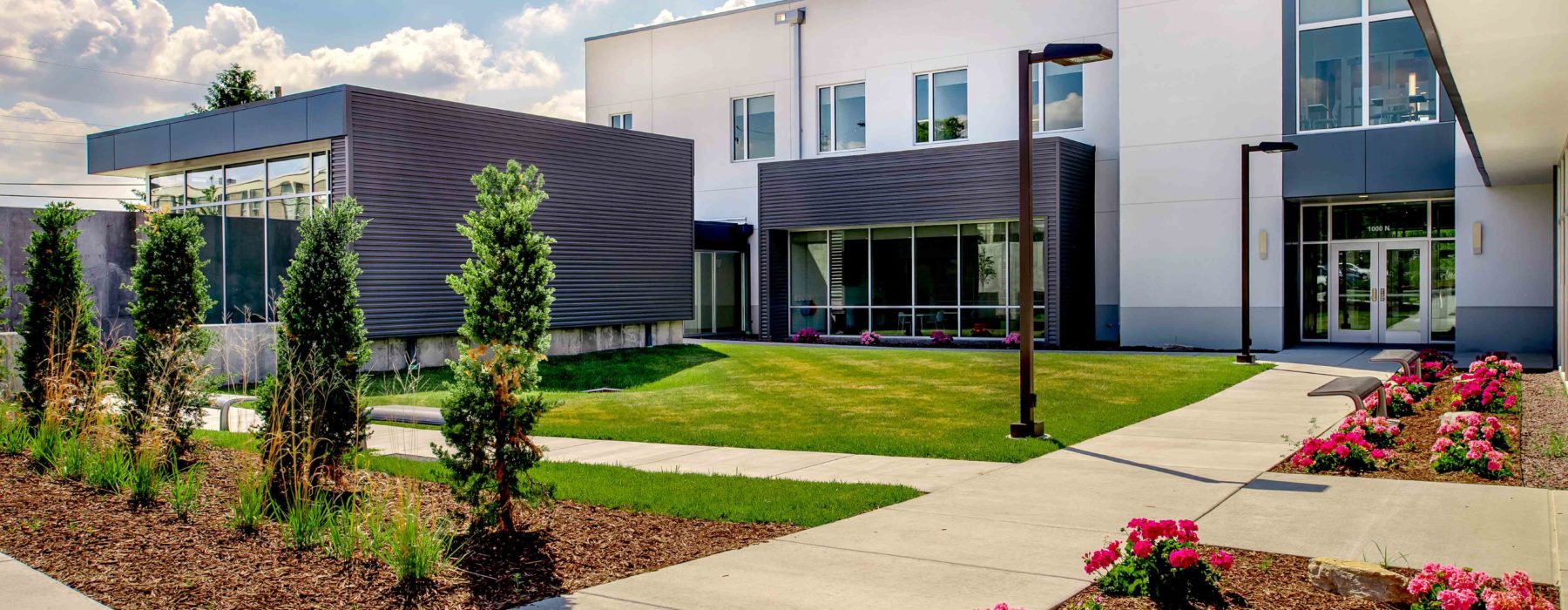Courtyard Facing Entrance of Deaconess Center
