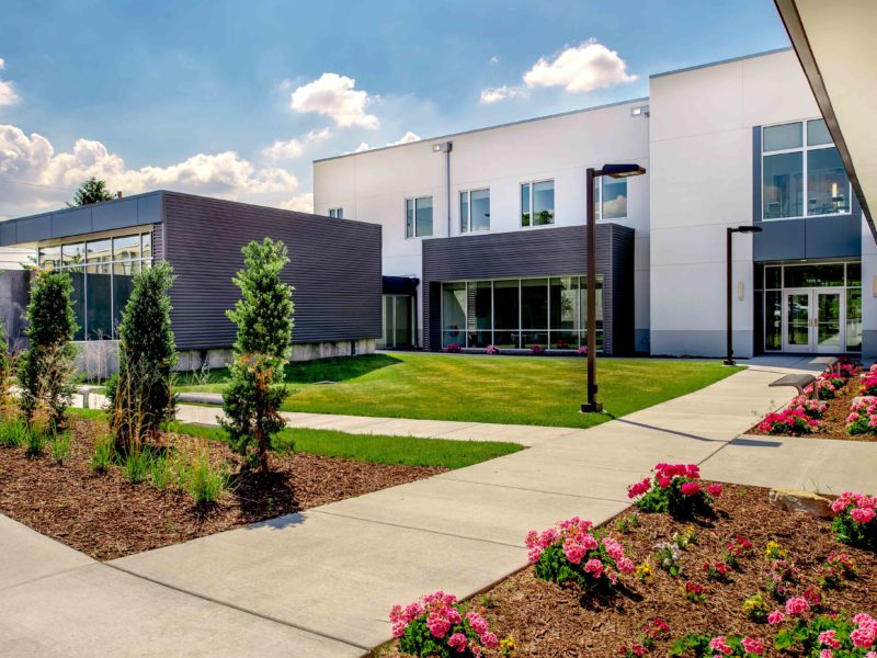 Courtyard Facing Entrance of Deaconess Center