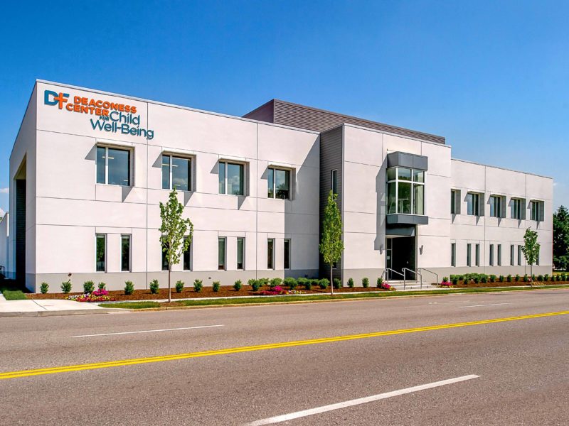 Road Facing Entrance of Deaconess Center