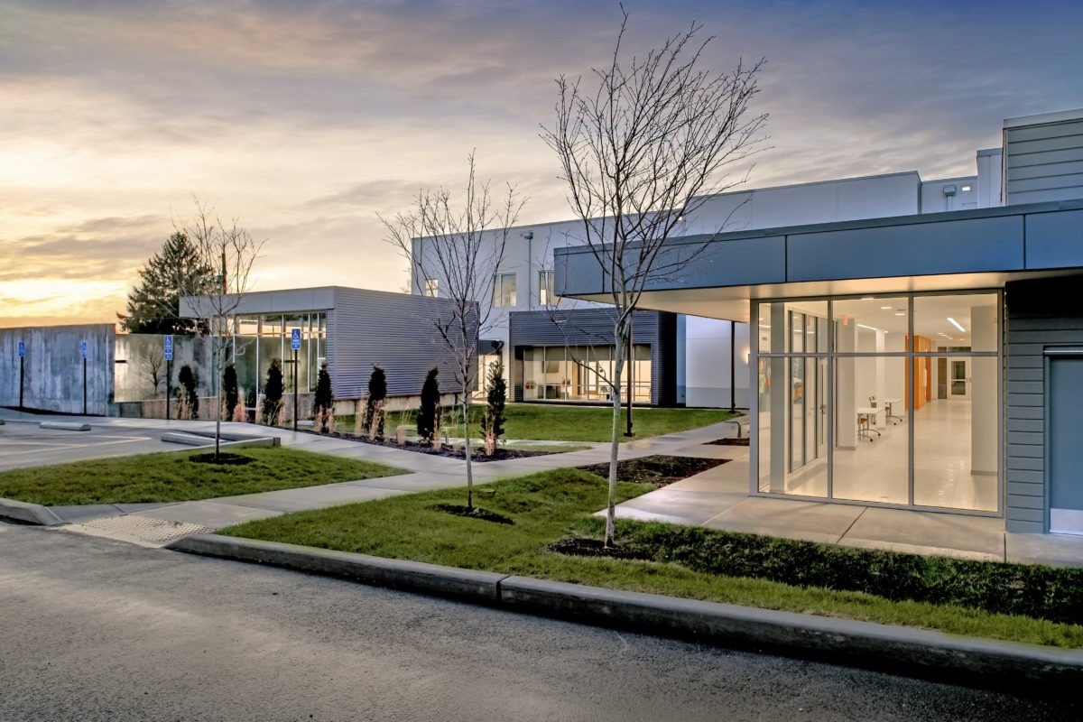 Courtyard Facing Entrance of Deaconess Center