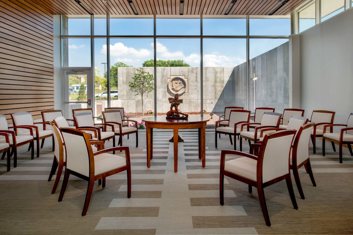 Chapel Facing Courtyard in Deaconess Center