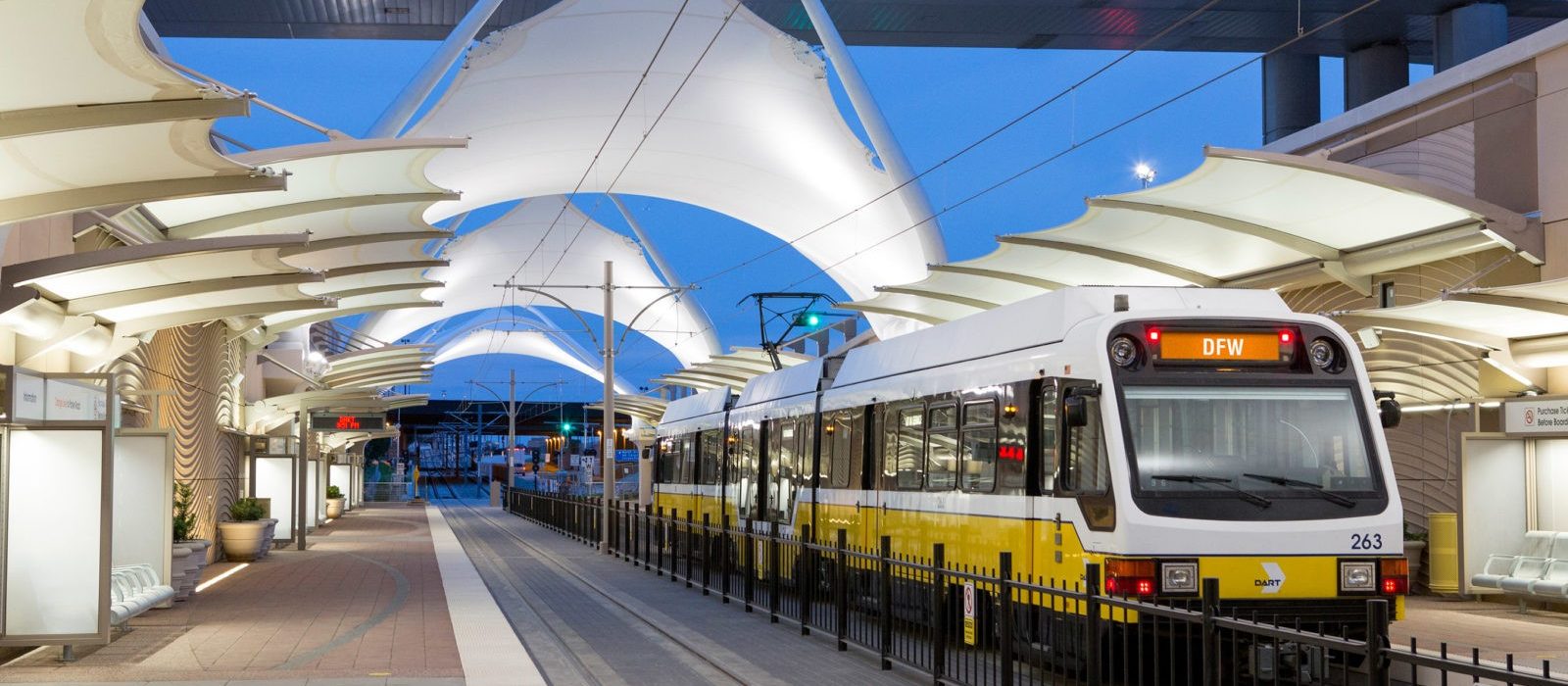 Canopied exterior of the Orange Line Terminus Station