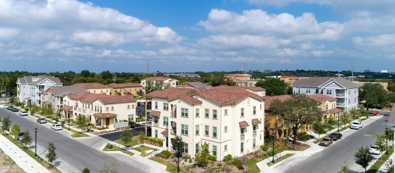 Arial Side View of East Meadows Apartments