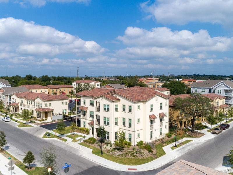 Arial Side View of East Meadows Apartments