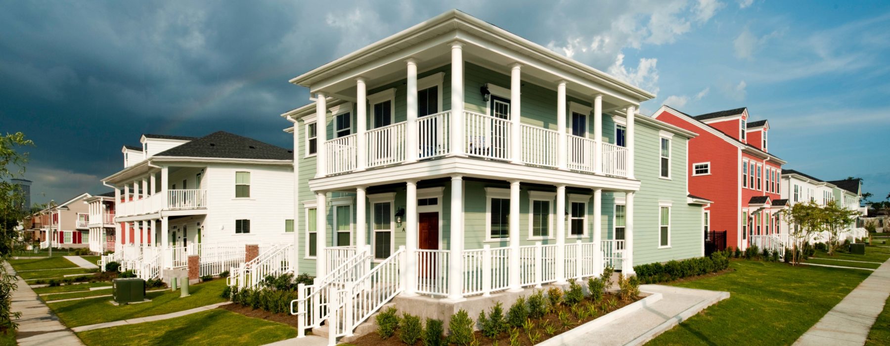 Front of historic New Orleans residential building