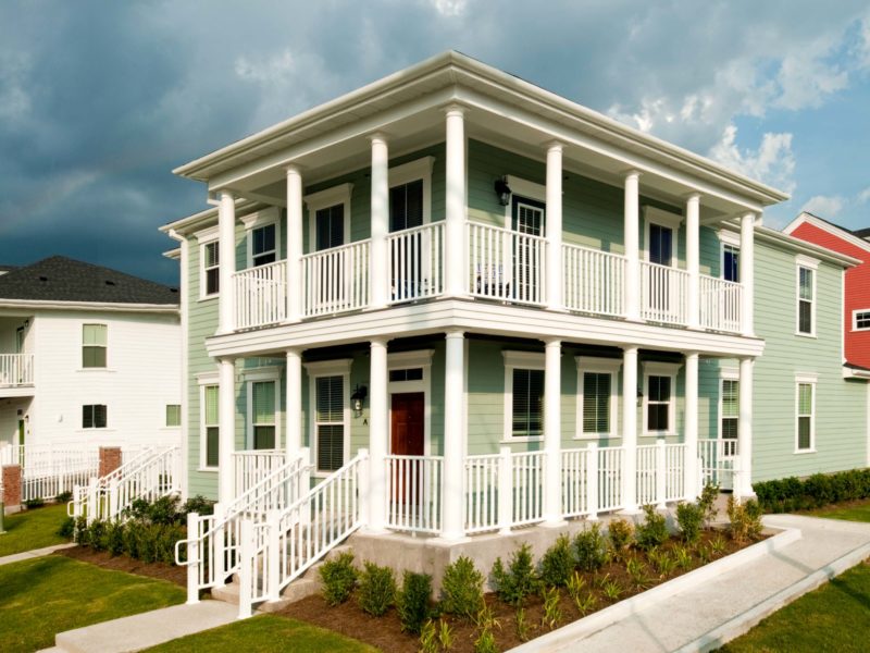 Front of historic New Orleans residential building