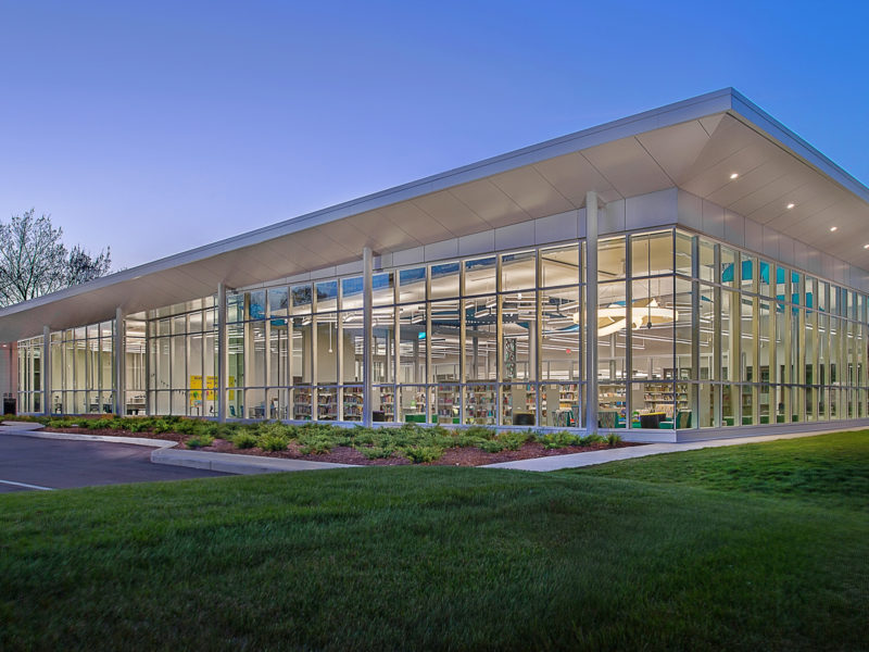 Front of Lewis & Clark Branch Library