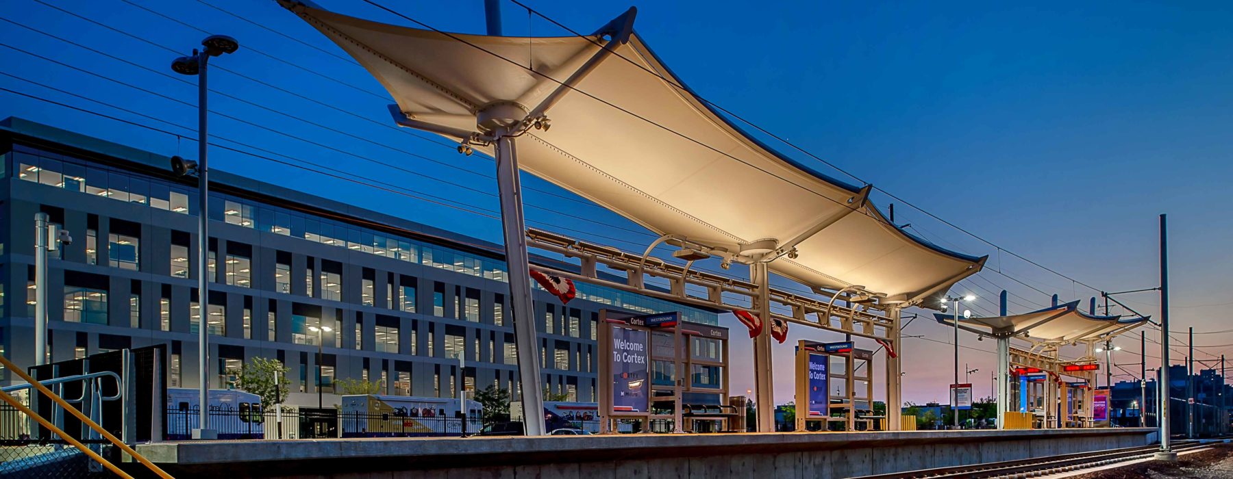 Rendition of the Canopy Metro Stop at Cortex Station