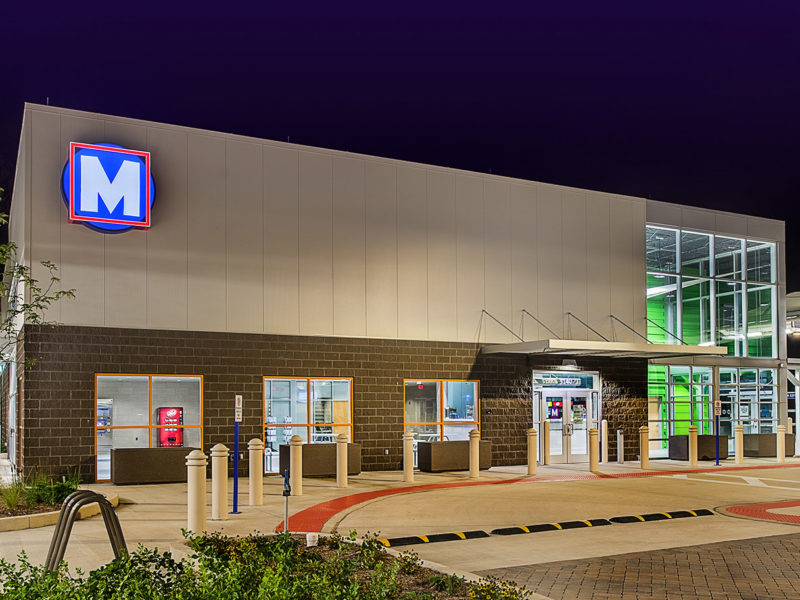 Front of the Metro North County Transit Center