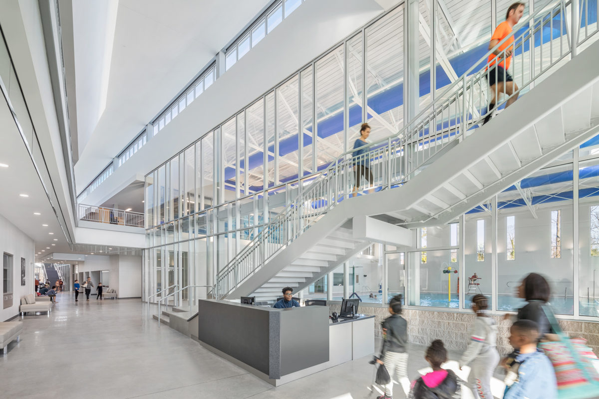 Reception Desk in Martin Luther King, Jr. Recreation and Aquatic Center