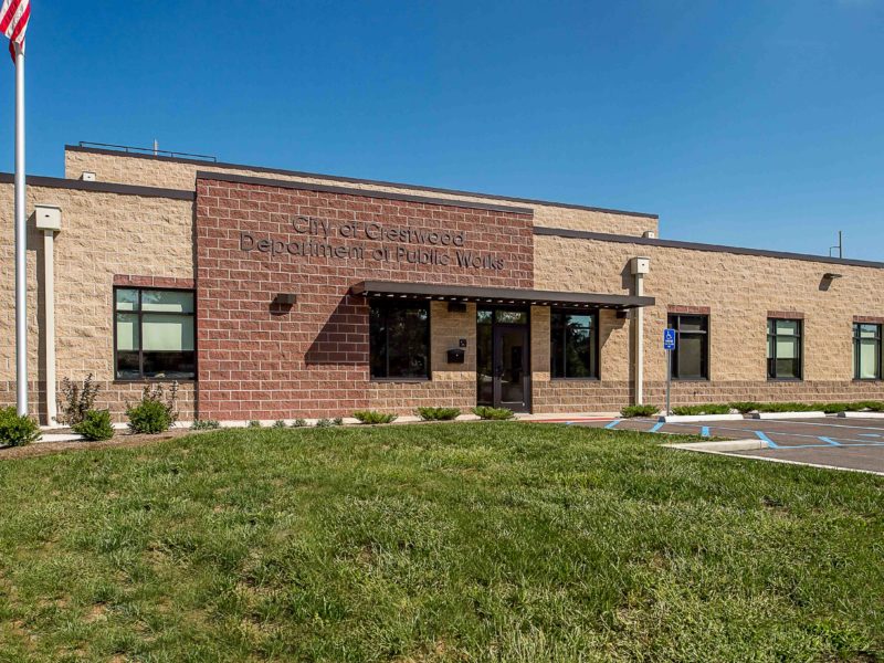 Front of the Crestwood Maintenance Facility Office Building