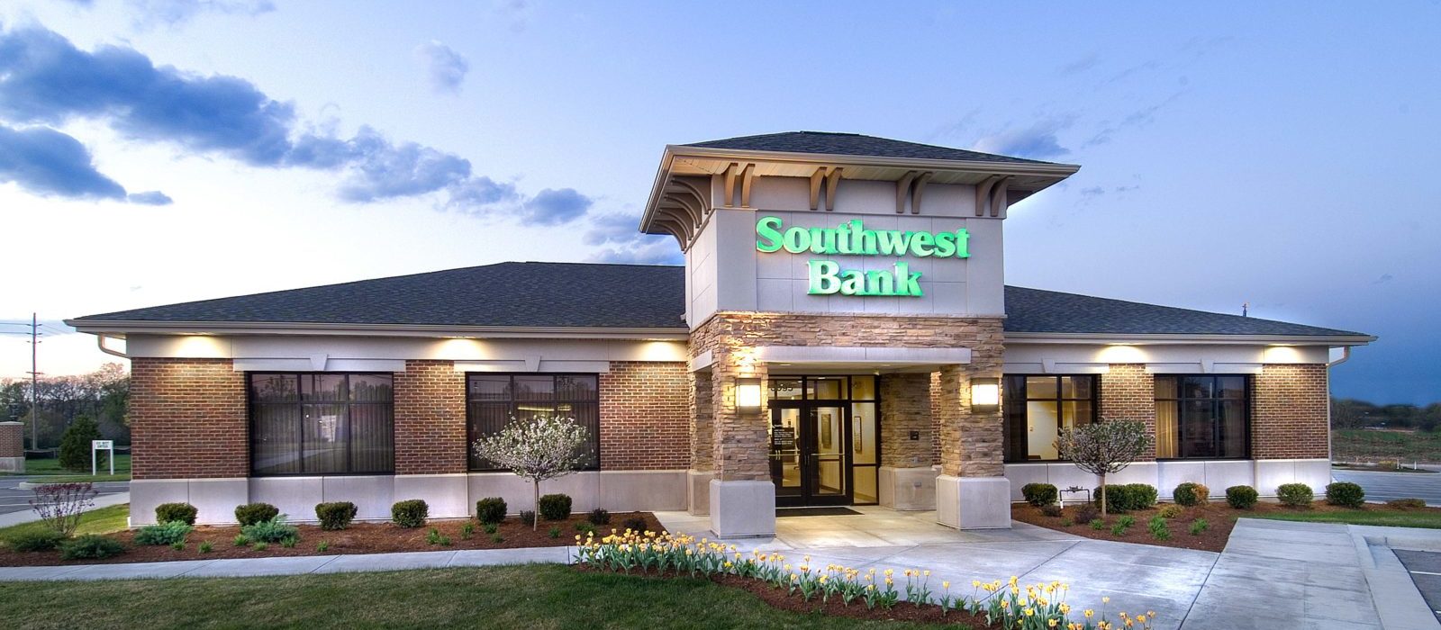 Front of Southwest Bank New Banking Facility