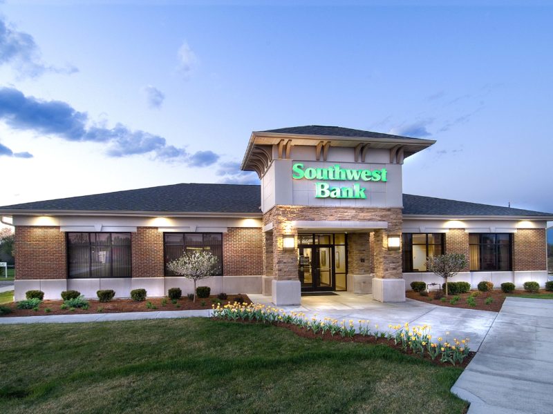 Front of Southwest Bank New Banking Facility