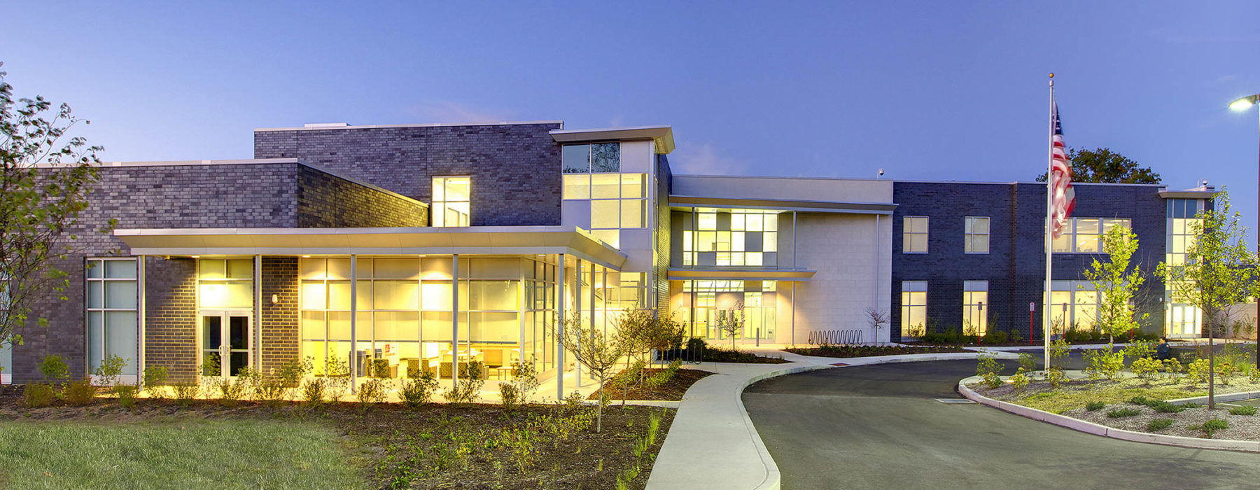 Front of the William J. Harrison Education Center