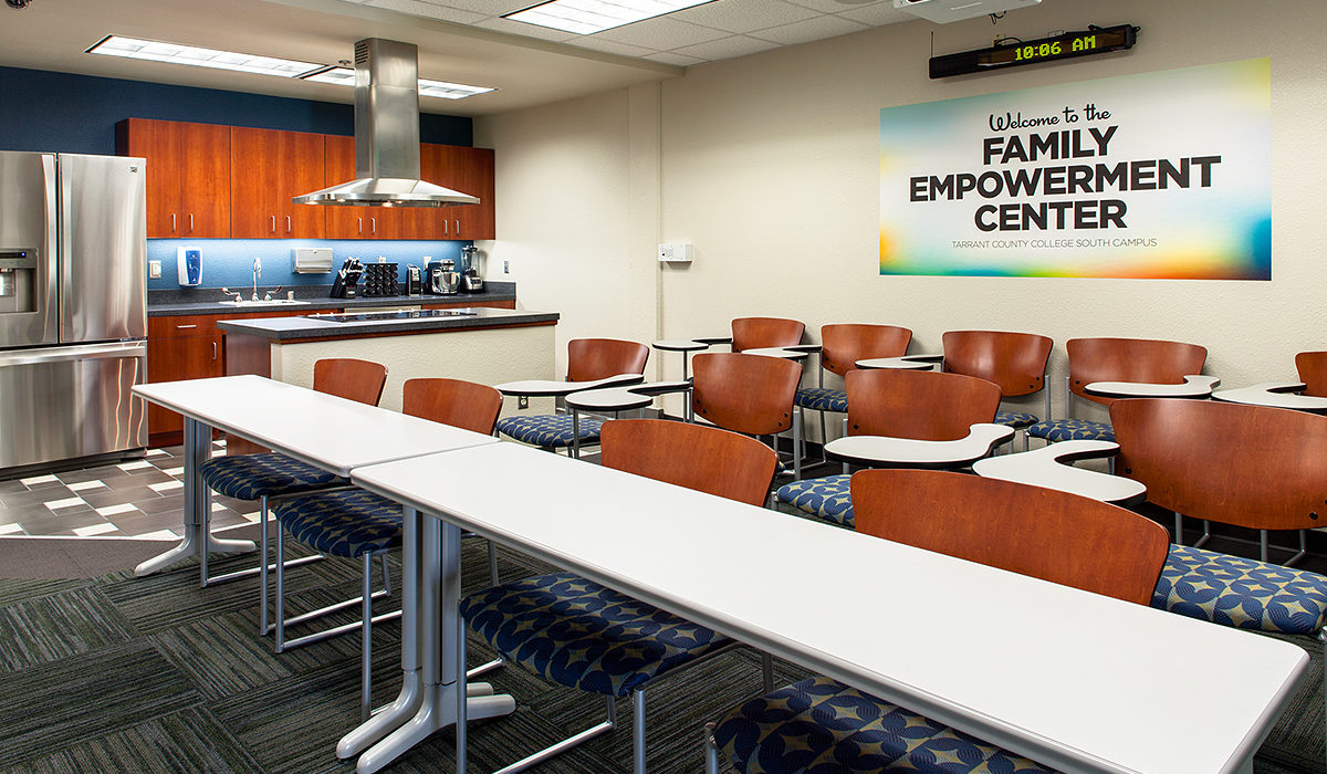 Multipurpose room in the TCCD South Campus