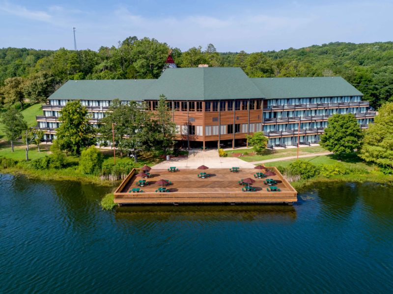 Front of the Trout Lodge