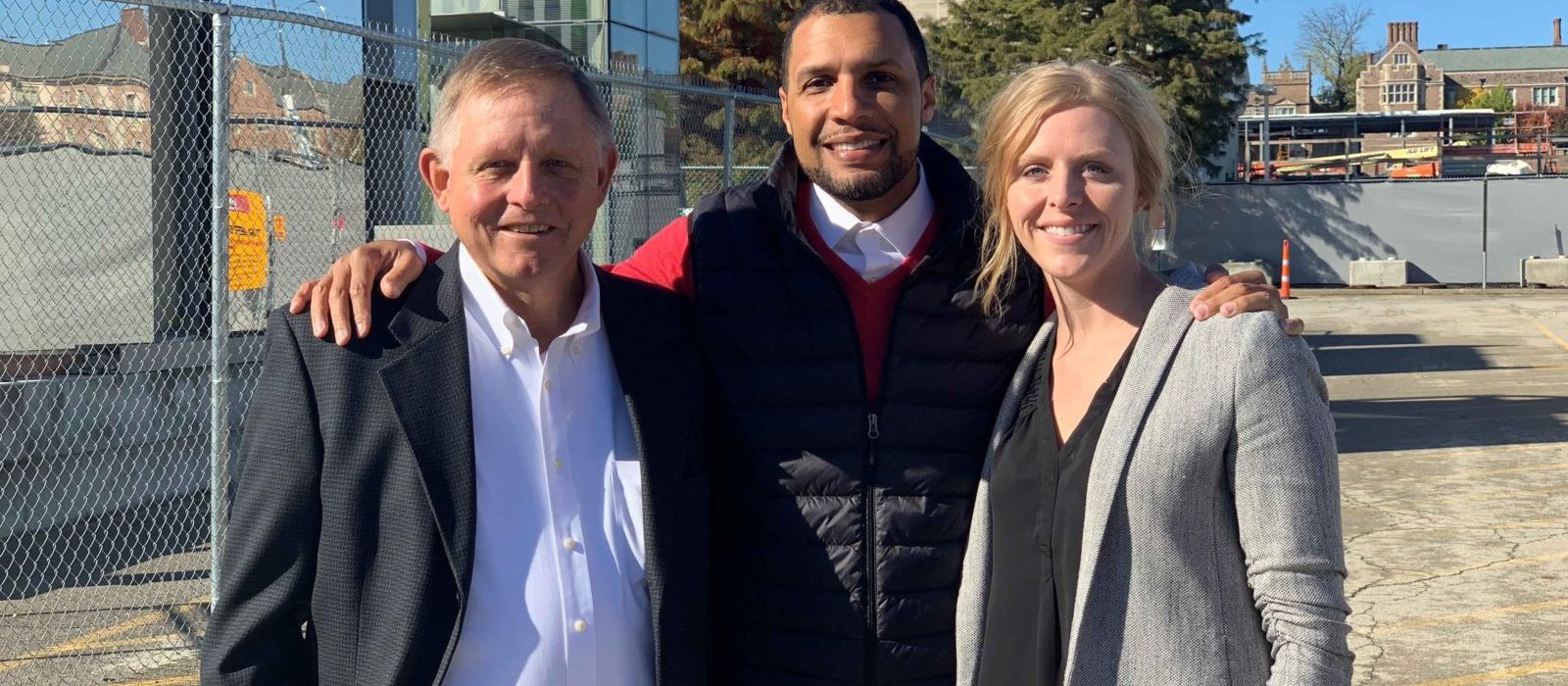 In Order from Left to Right: David Volk, Jr. next to Michael Kennedy, Jr. and Melanie Volk