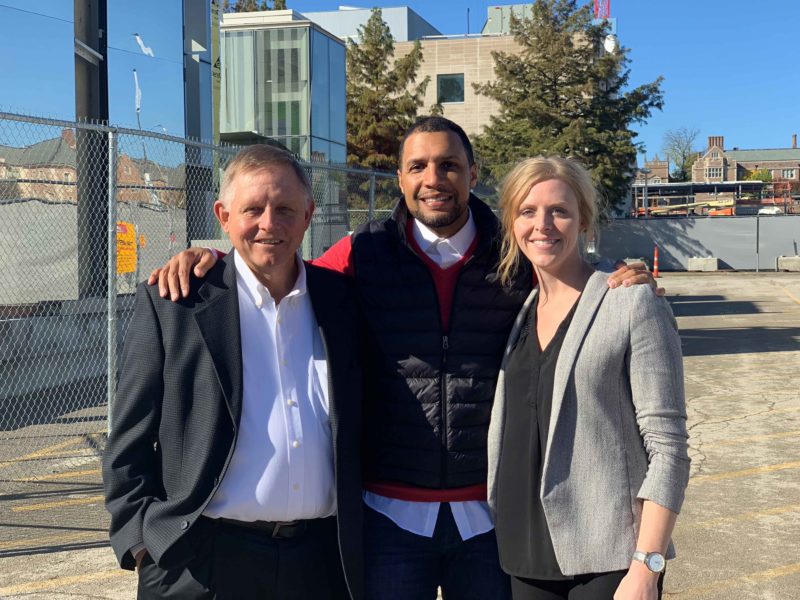 In Order from Left to Right: David Volk, Jr. next to Michael Kennedy, Jr. and Melanie Volk