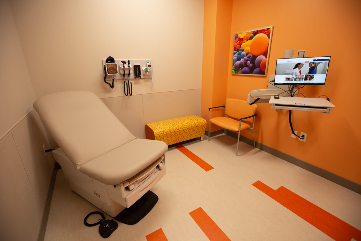 Exam Room in SSM Health Cardinal Glennon Pediatric Specialty Clinic