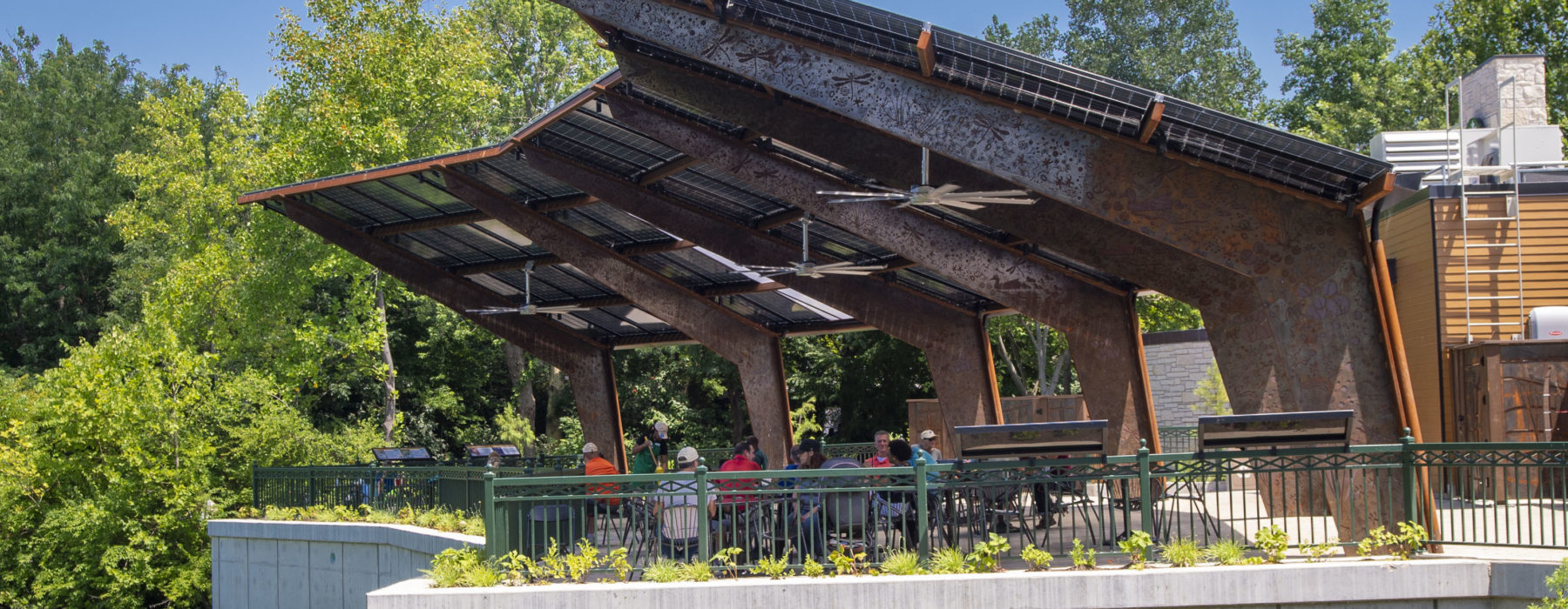 Solar Pavilion During the Day