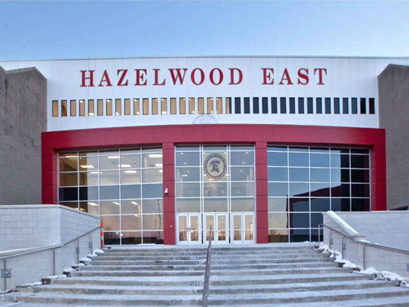 Hazelwood East High Front Entrance