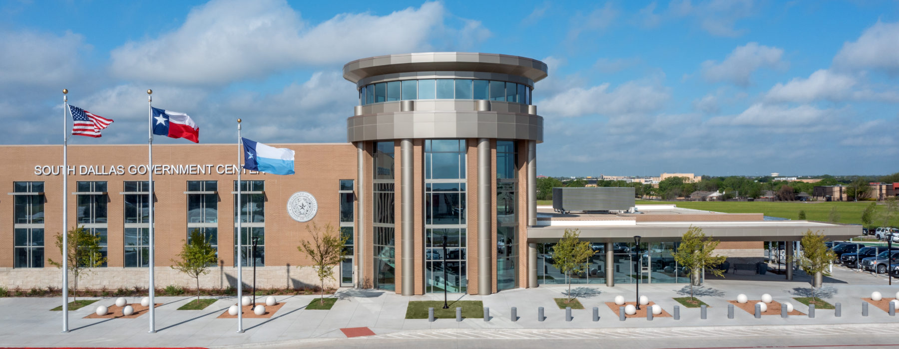 Front view of the government center