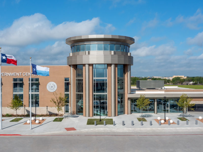 Front view of the government center