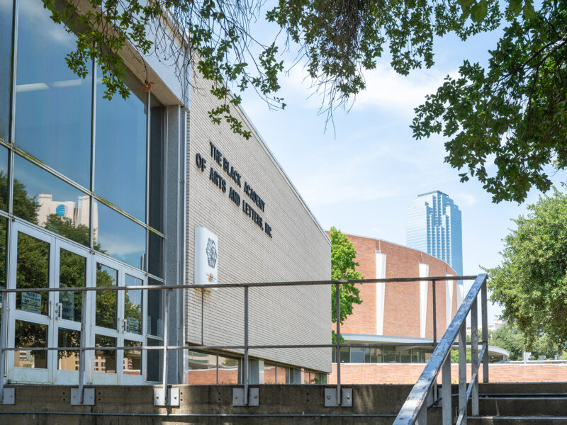 Exterior image of The Black Academy of Arts and Letters in Dallas